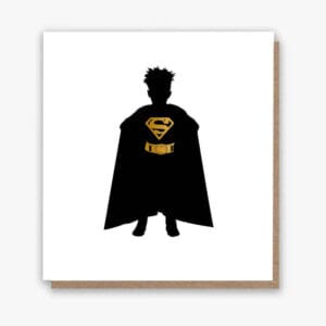 Superboy! Black Greeting Card