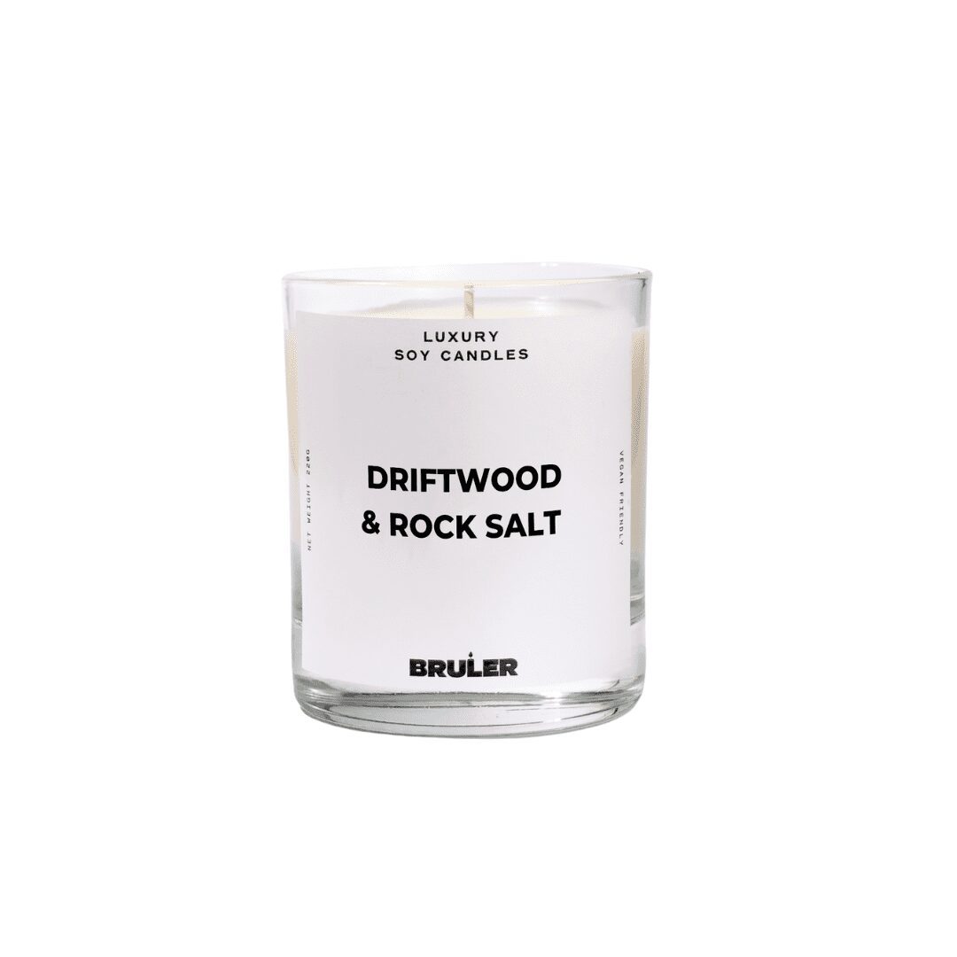 Driftwood & Rock Salt Candle