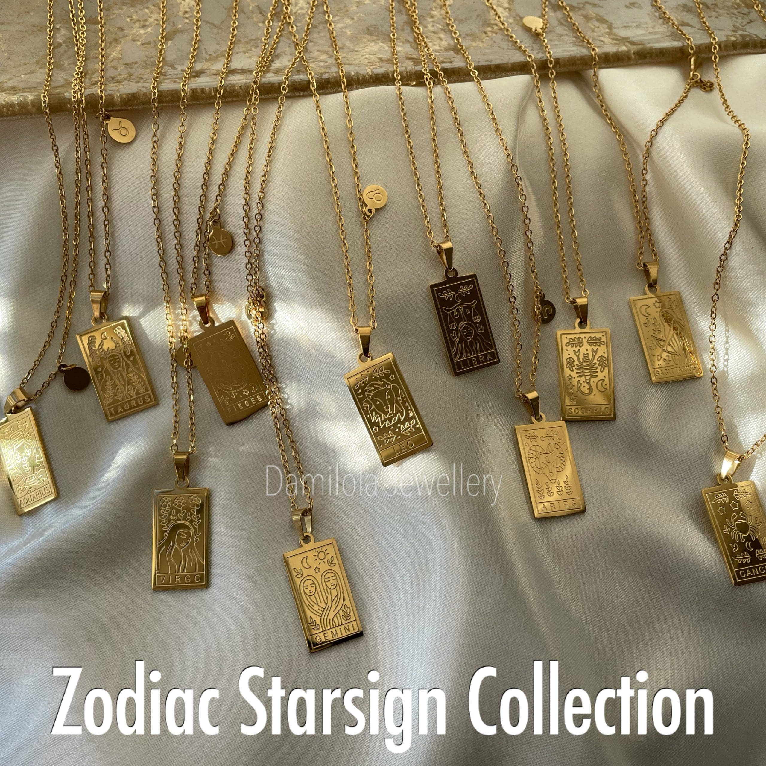 Zodiac Star Signs Necklace - Gold/Silver