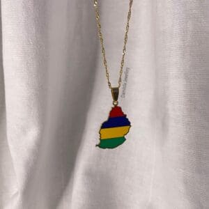 Mauritius Flag Necklace - 2 Styles