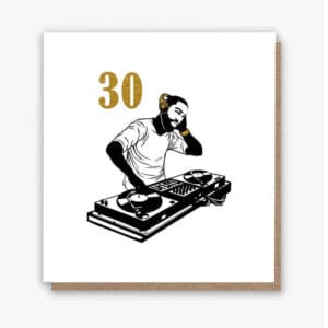 30 and Vibing Birthday Card