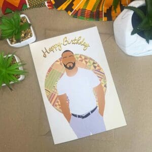 Black / Mixed Race Man Birthday Card