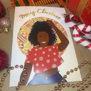 Black Girl Christmas Card