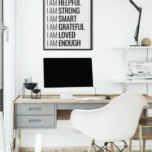 Daily Affirmation Canvas Wall Art