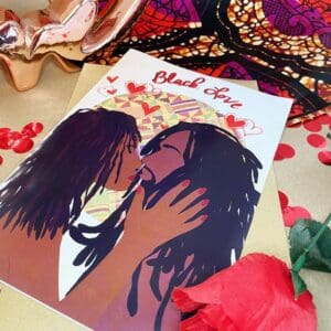 Black Valentines Card