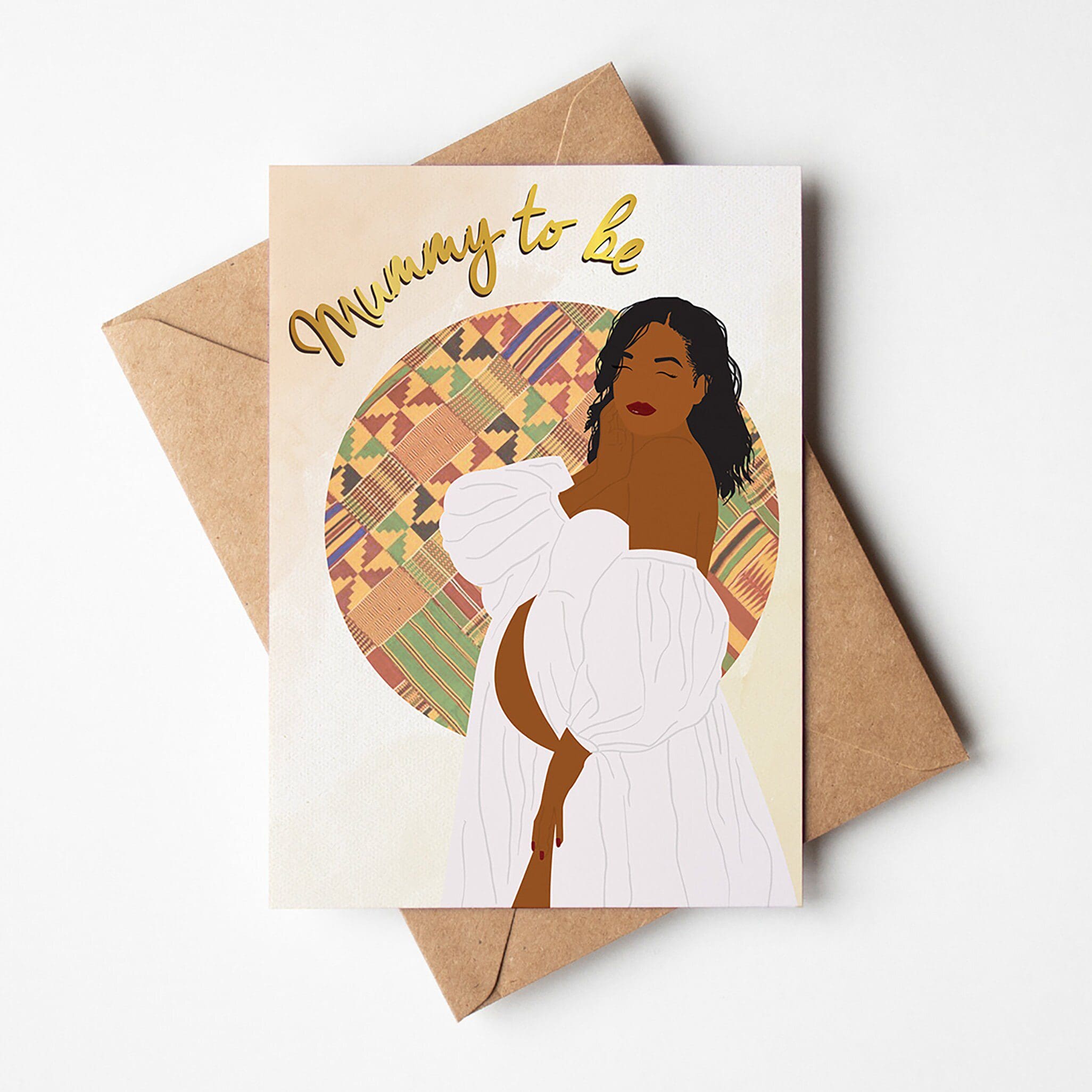 Black / Mixed Race Mummy to be Card