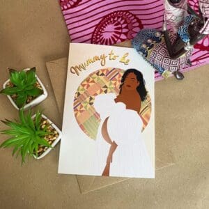 Black / Mixed Race Mummy to be Card