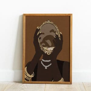 African Queen Wall Art | Faceless Portrait