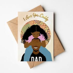 Black Father's Day Card