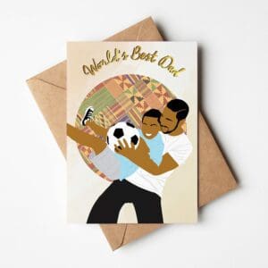 Black Father's Day Card | World's Best Dad