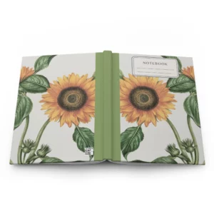 Vintage Sunflower A5 Composition Notebook Journal