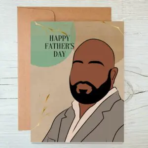 Black Father's Day Card, Kind Loving Man