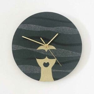 Afro Woman with sunglasses Wall Clock