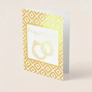 Eban Adinkra Wedding greeting card