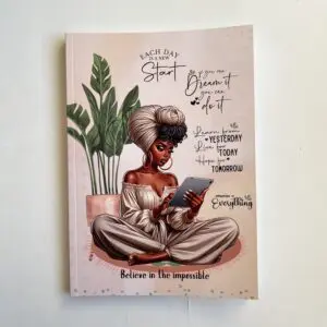 black girl positive mindset notebook journal