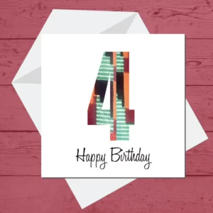 Four Happy Birthday Card
