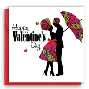 Afrocentric Love Valentine's Day Card