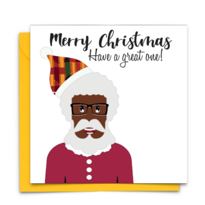 AfroSanta Christmas Card