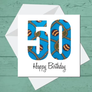 Fifty Happy Birthday Card