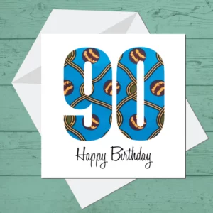 Ninety Happy Birthday Card
