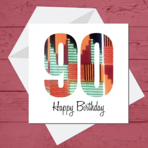 Ninety Happy Birthday Card