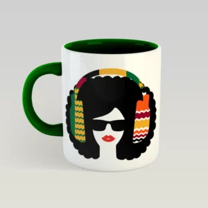 Afro Lips Mug - Kente