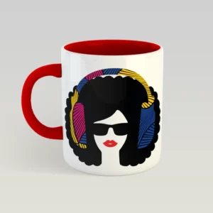 Afro Lips Mug - Swirls