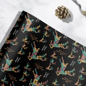 Christmas Reindeer Gift Wrap