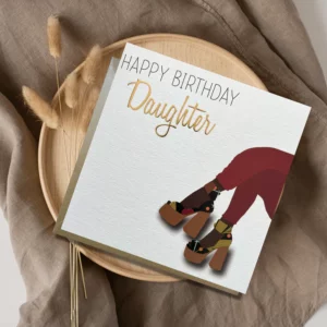 Cute Shoes Daughter Birthday Card