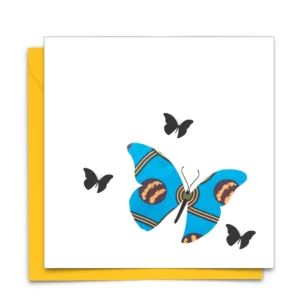 Black Butterfly Greeting Card