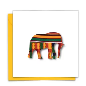 Walking Elephant Picture Card