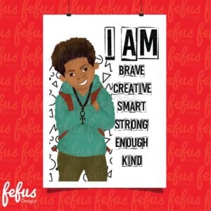 Mixed Race Boys Wall Art