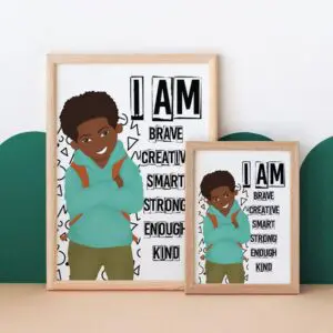 Brown Boy Affirmation Art