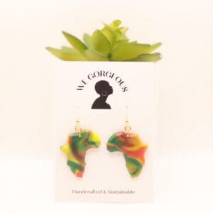 Africa Upcycled Sustainable Dangle Earrings