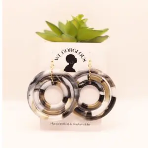 Triple Hoop Upcycled Sustainable Earrings