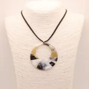Circle Cutout Upcycled Sustainable Necklace
