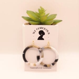 Medium Hoop Upcycled Sustainable Earrings