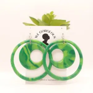 Extra Large Hoop Upcycled Sustainable Earrings