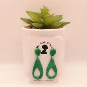 Mini Tear Drop Upcycled Sustainable Drop Earrings