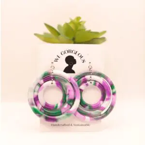 Triple Hoop Upcycled Sustainable Earrings