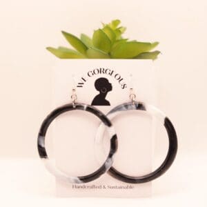 Large Hoop Upcycled Sustainable Earrings
