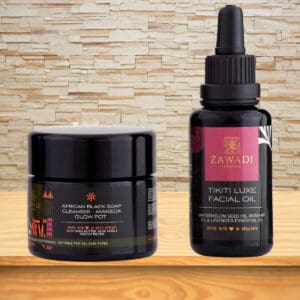 African Black Soap Cleanser -Makeda Glow Pot