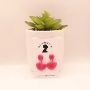 Mini Fan Upcycled Sustainable Drop Earrings