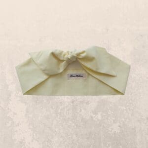Pastel Yellow Cotton Hair Scarf