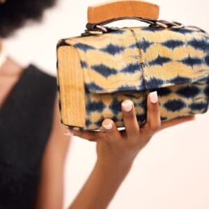 Nia Tie Dye Clutch Weave Bag