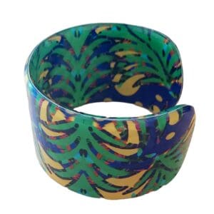 Classidel Sunshine and Palm Leaves Print Bangle