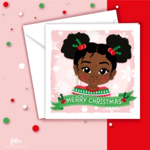 Black Girl Magic Christmas Card | Fefus Designs