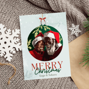 Merry Christmas Card for Grandparents – Festive Card