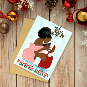 Merry Christmas Card – Mommy and Santa
