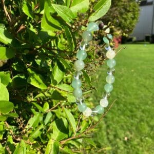 Crystal Mixed Chip Bead Anklets